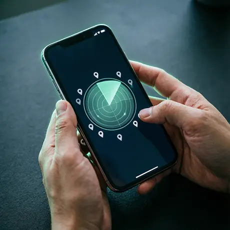 Smartphone with crypto wallet app